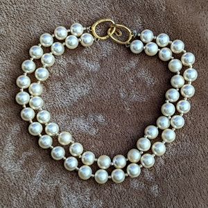 Double-strand pearl choker